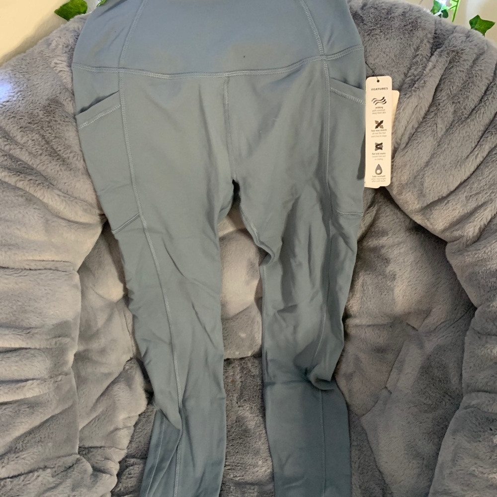 Blue Leggings w/ Pockets